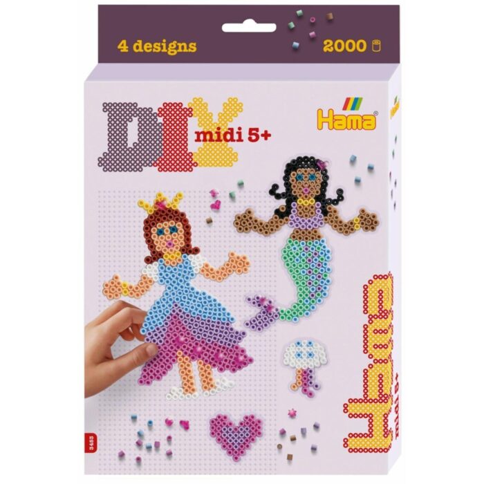 Hama strijkkralen prinsessen en zeemeerminnen 3D set 2000 delig