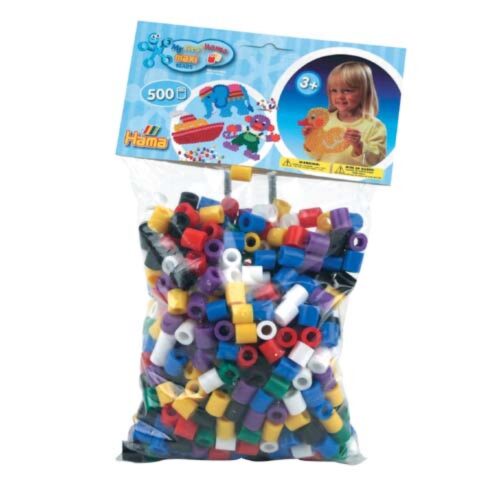 Hama Maxi Strijkkralen 500 Stuks Mixed Colors