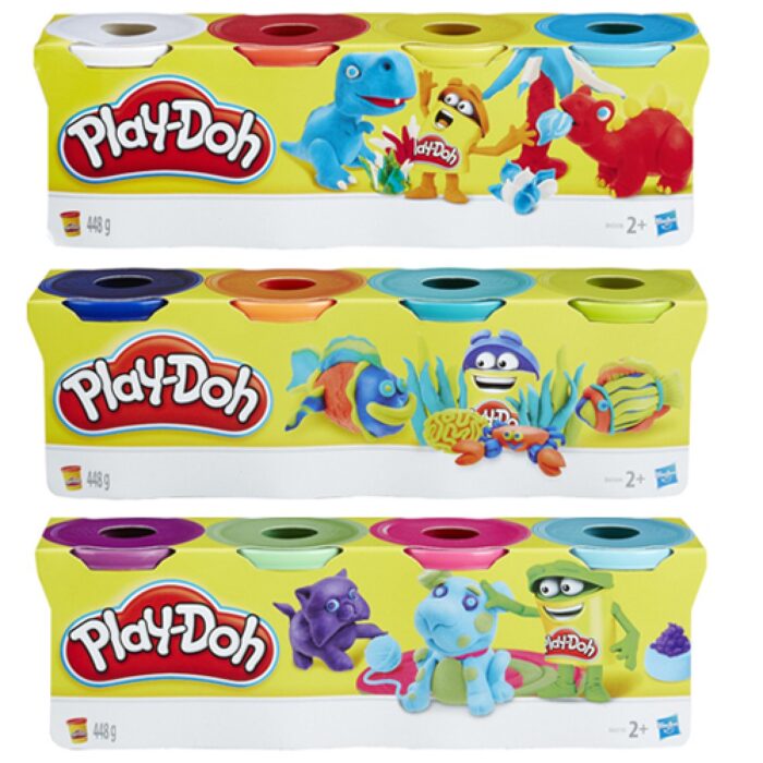 Play-Doh Klassieke Kleuren 4-Pack Assorti
