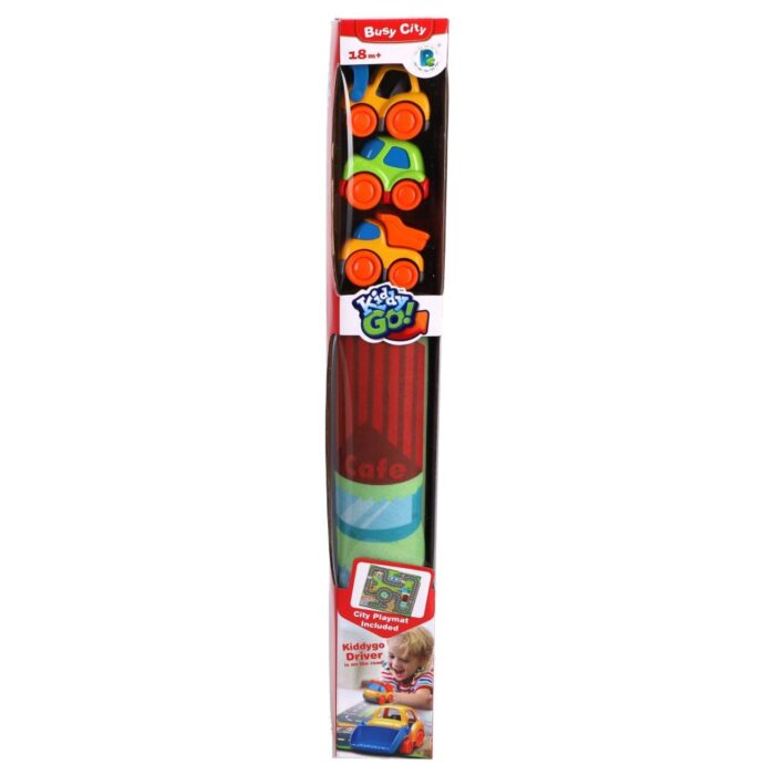 Kiddy Go speelmat met 3 auto's pre school