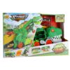 Transporter carrycase dino met 2 diecast auto's