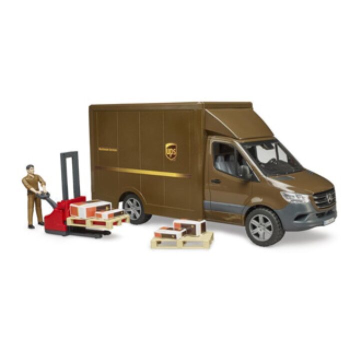 Bruder Mercedes Benz Sprinter UPS + Figuur en Accessoires - Afbeelding 2