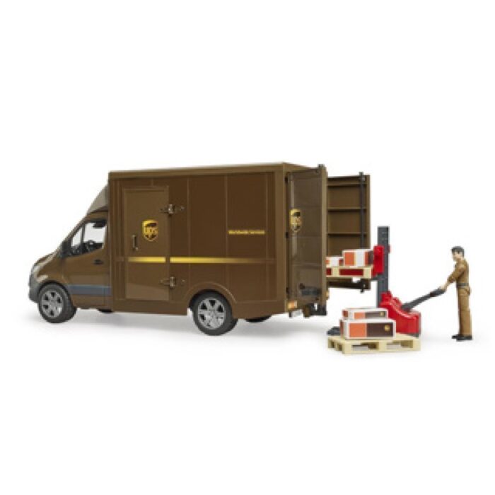 Bruder Mercedes Benz Sprinter UPS + Figuur en Accessoires - Afbeelding 3