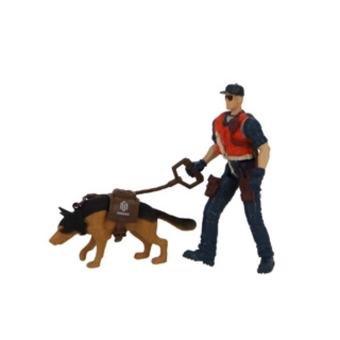 Politieauto met licht en geluid, politieagent, politiehond en accessoires - Afbeelding 5