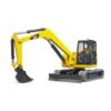 Bruder Minibagger Cat Met Arbeider