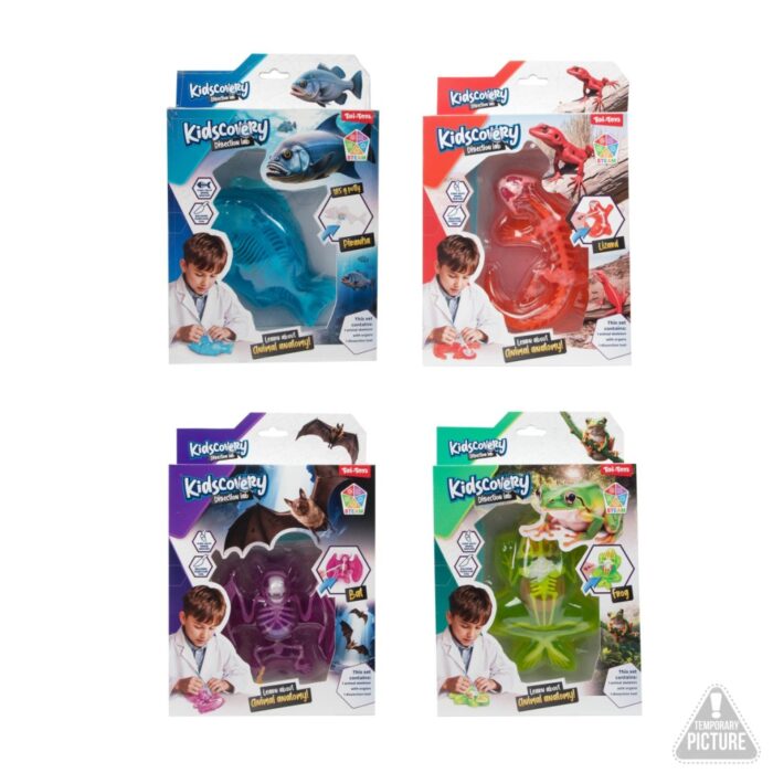 KIDSCOVERY Slijm uitgraafset -Dier- mt tool 4ass +