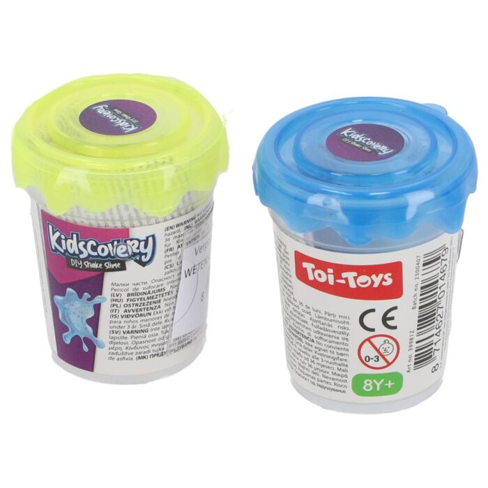 Kidscovery wetenschap slijm shake confetti 6 assorti