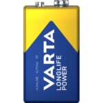 Batterij 9V Varta Alkaline Longlife Power