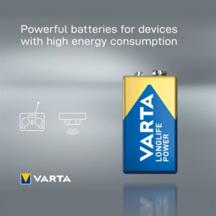 Batterij 9V Varta Alkaline Longlife Power - Afbeelding 4