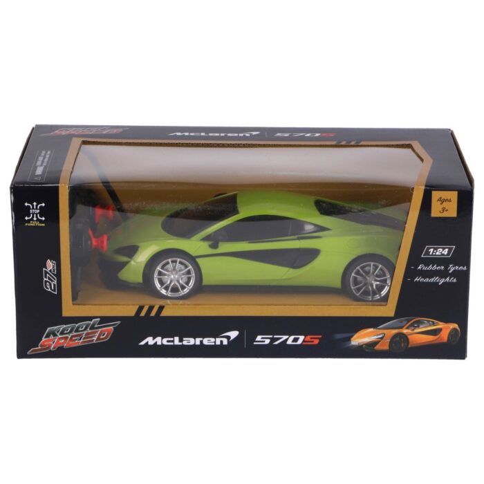 Radiografisch bestuurbare auto Mclaren 1:24 570s neon groen