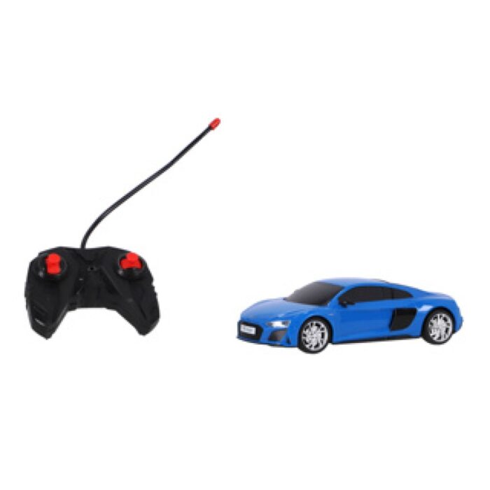 Radiografisch bestuurbare auto audi 1:24 r8 coupé  blauw - Afbeelding 2