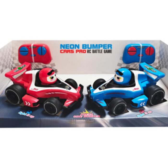 R/C Formule 1 Neon Bumper botsauto's 2 in 1 - Afbeelding 4