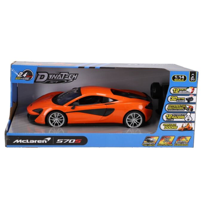 Radiografisch bestuurbare auto Mclaren 1:14 2.4g 570s oranje