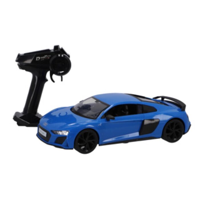 Radiografisch bestuurbare auto audi 1:14 2.4g r8 coupé blauw - Afbeelding 2