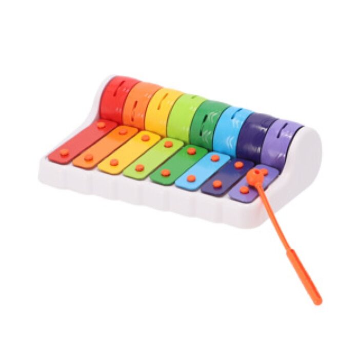 Jipy discover xylofoon met rollers gekleurd - Afbeelding 2