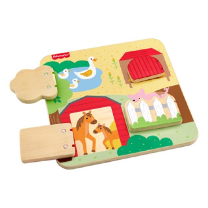 Fisher-Price houten kiekeboo boerderijdieren - Afbeelding 2