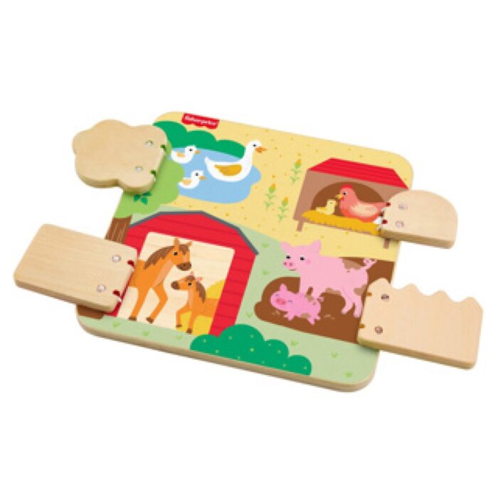 Fisher-Price houten kiekeboo boerderijdieren - Afbeelding 3