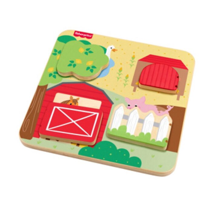 Fisher-Price houten kiekeboo boerderijdieren - Afbeelding 4