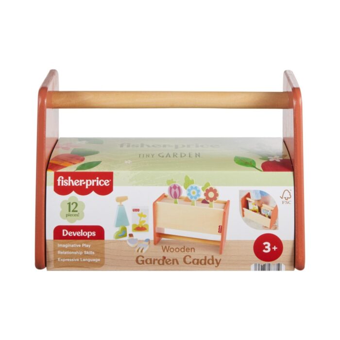 Fisher Price hout tuin gereedschap