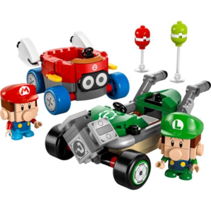 LEGO 72034 Super Mario Kart™ – Baby Mario vs. Baby Luigi - Afbeelding 3