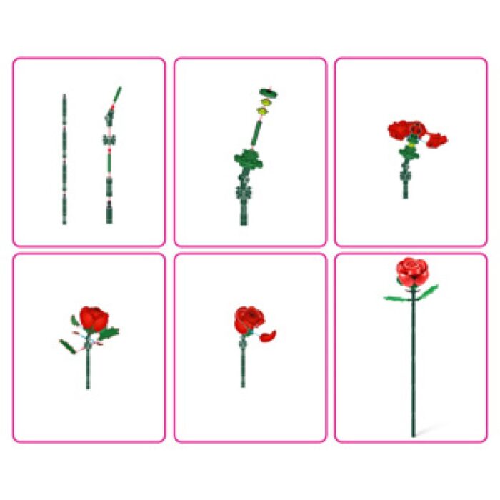 Max bricks Bloemen Rozen Assorti - Afbeelding 5