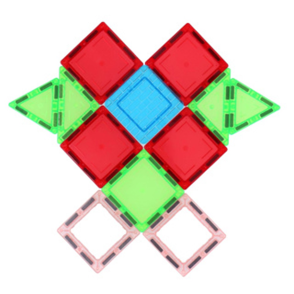 Magnetische tegels 45 delig 6,5 cm - Afbeelding 4