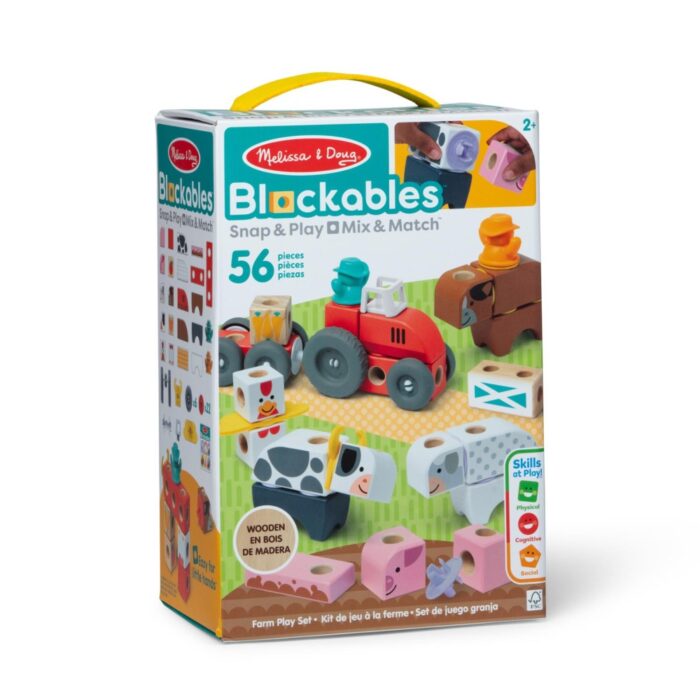 Melissa & Doug Blockables Farm Play Set (56pc)