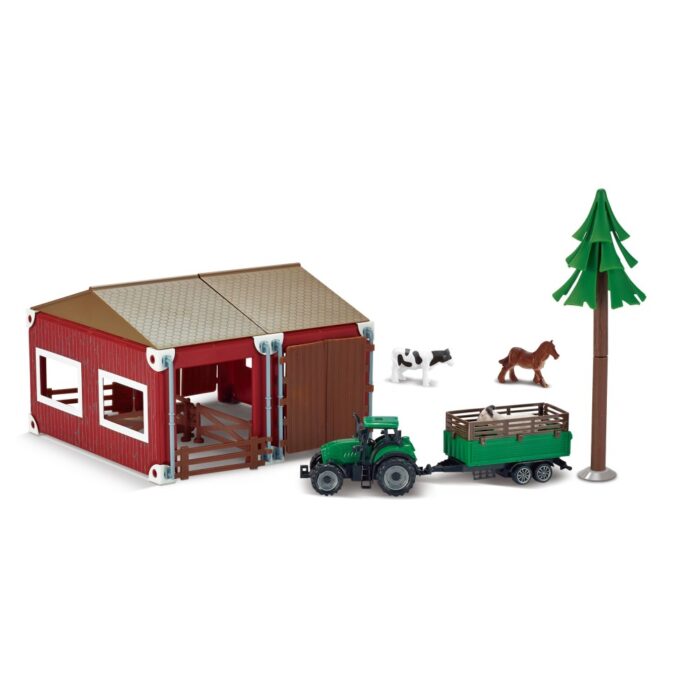 Boerderij Met Tractor En Dieren