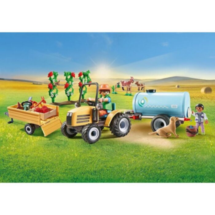 Playmobil 71442 Country Tractor Met Aanhanger En Watertank - Afbeelding 4