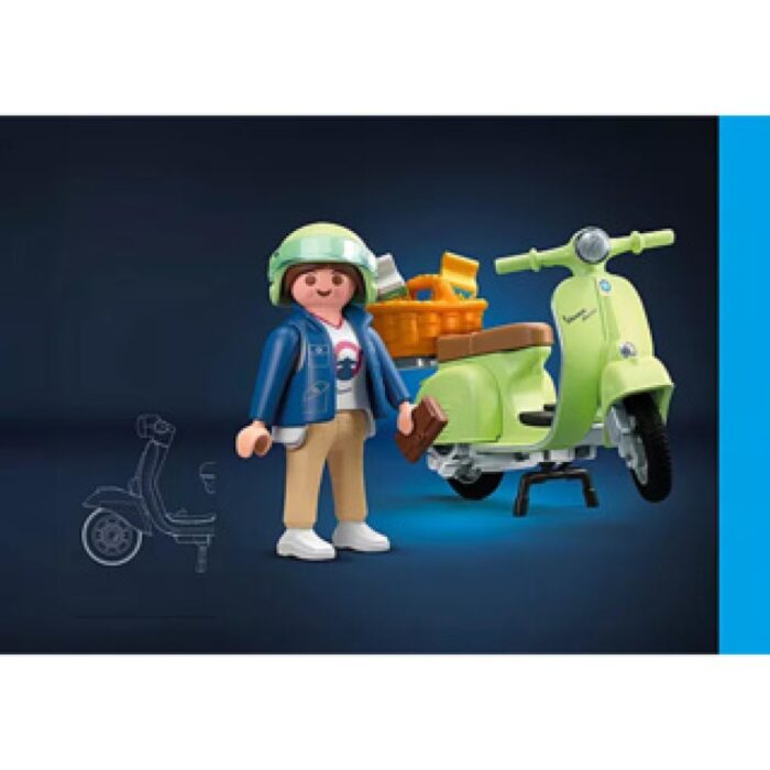 PlayMobil 71621 1969 Vespa 150 Sprint Veloce Lichtgroen - Afbeelding 2