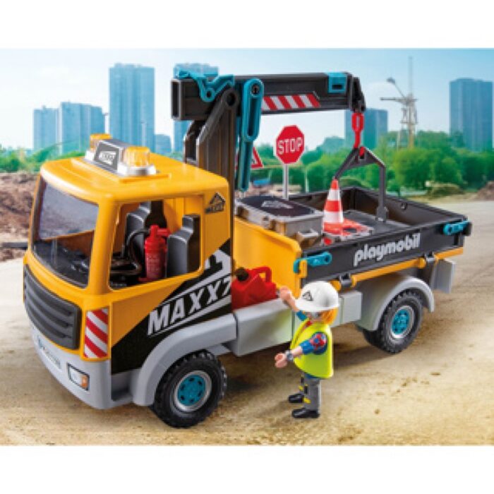 Playmobil 71750 vrachtwagen met kraan - Afbeelding 2