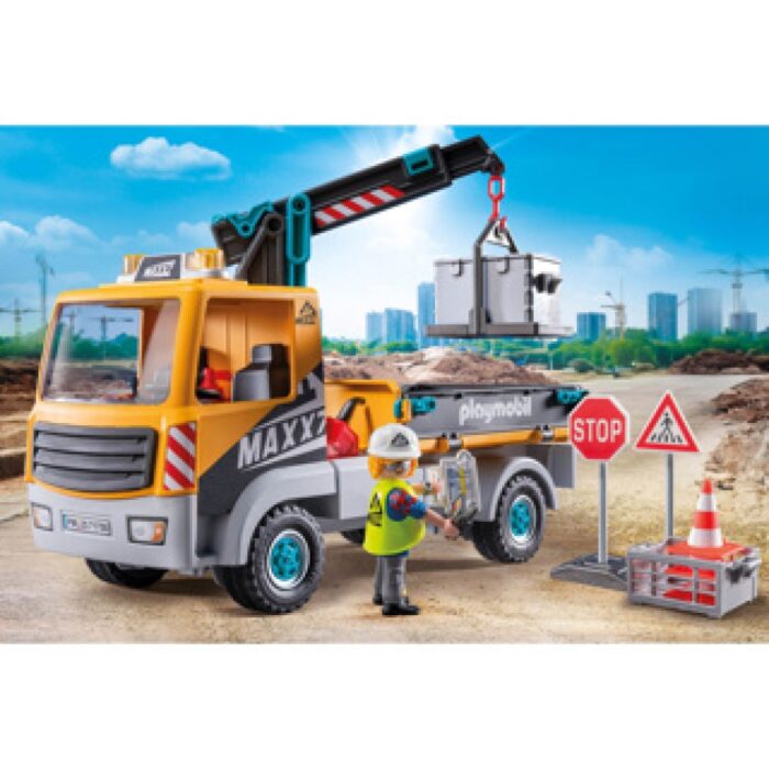 Playmobil 71750 vrachtwagen met kraan - Afbeelding 3