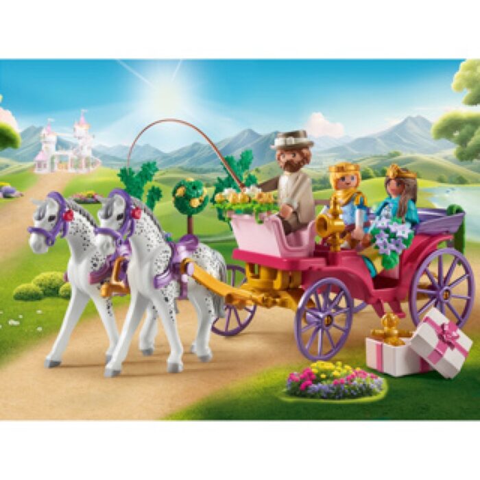Playmobil 71846 koetsrit met prins en prinses - Afbeelding 2