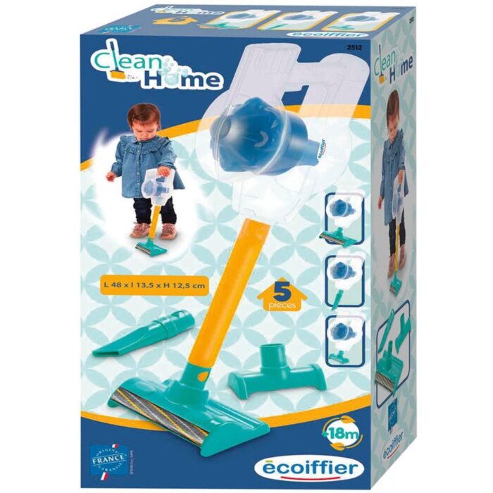 Clean home speelgoed stofzuiger met 3 opzetstukken