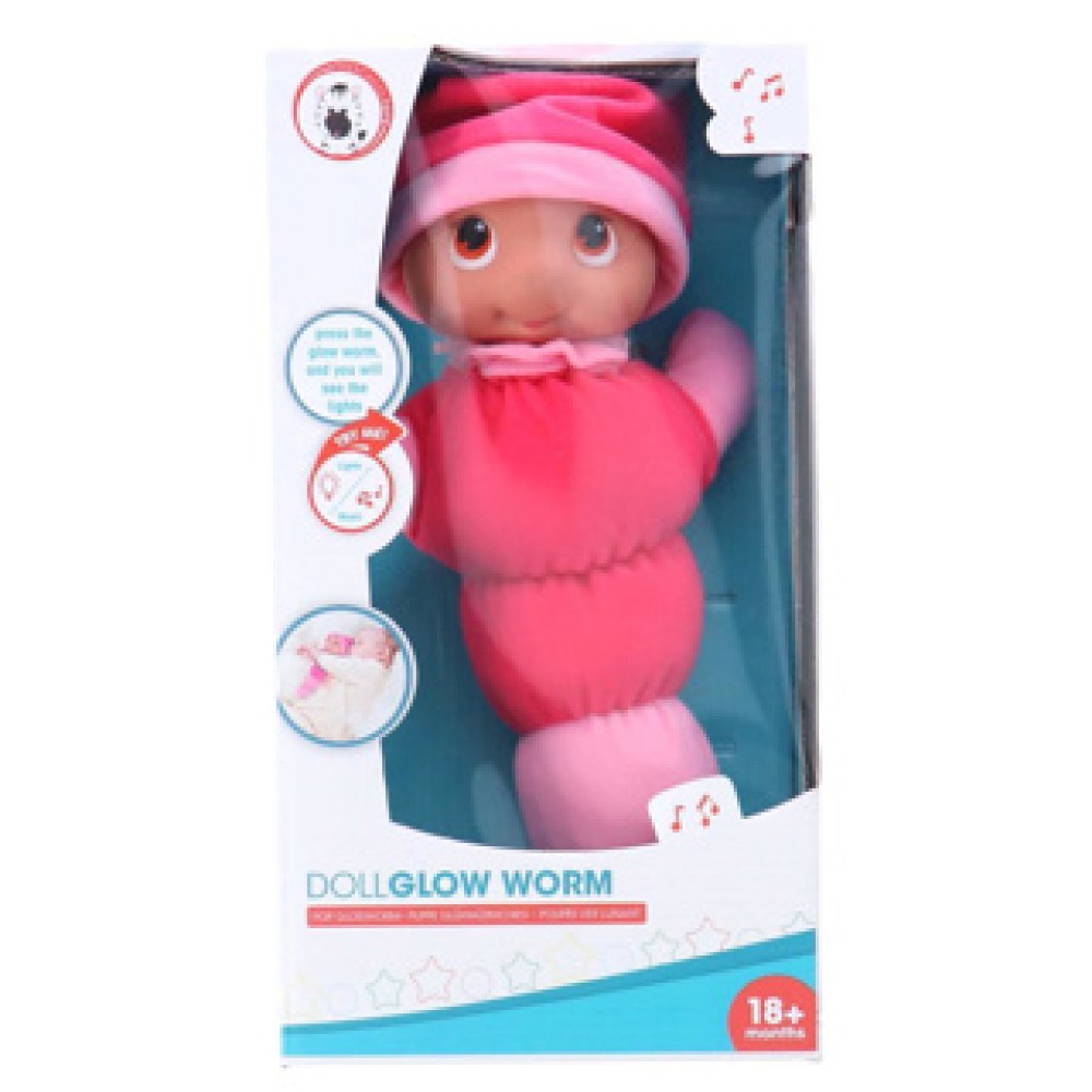 Pop Gloeiworm 28 Cm Met Licht En Geluid 2 Assorti - Afbeelding 4