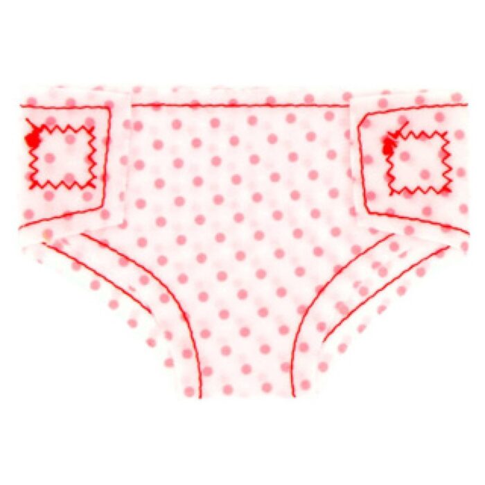 My beautiful dollsroom Poppenluiers Stof Op  Kaart 2 Stuks - Afbeelding 2