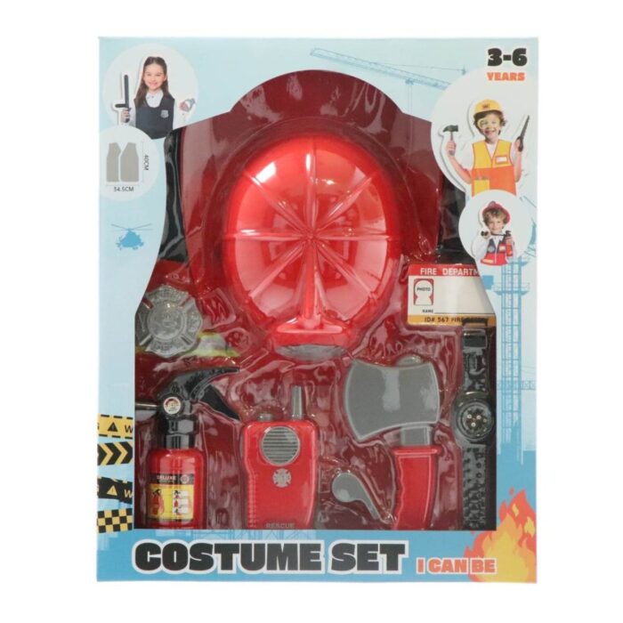 Brandweer verkleedset met accessoires