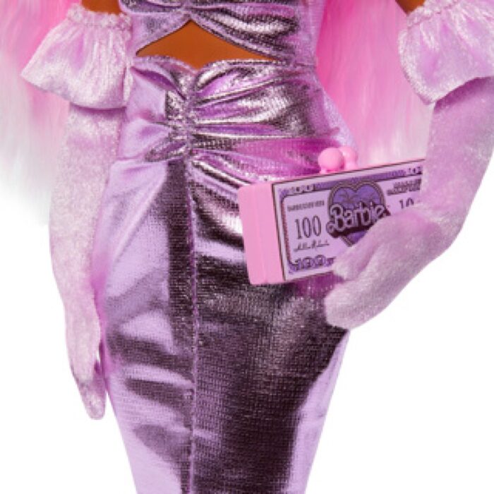 Barbie Fashionsta pop deluxe+metallic roze haar - Afbeelding 4