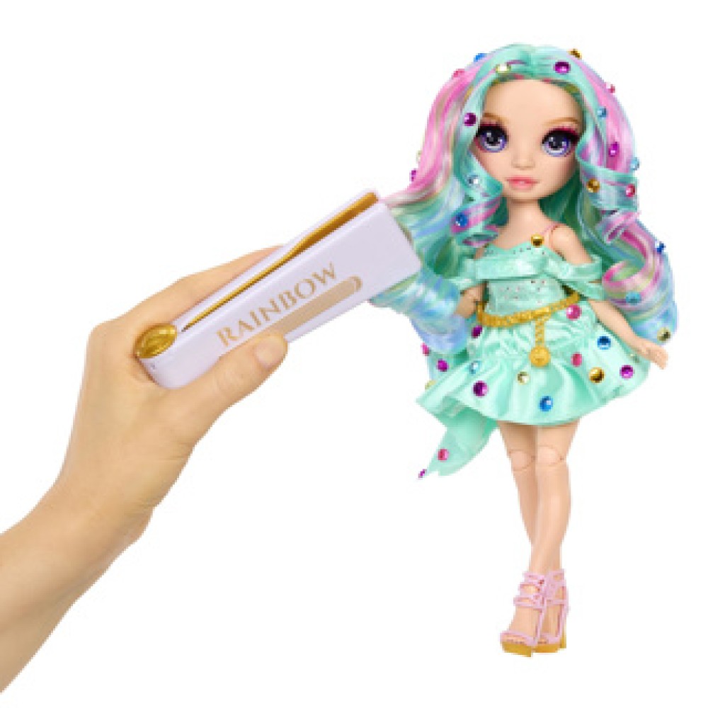 Rainbow High Be Dazzling Fashion Dolls Celine Turquoise (Teal) - Afbeelding 4