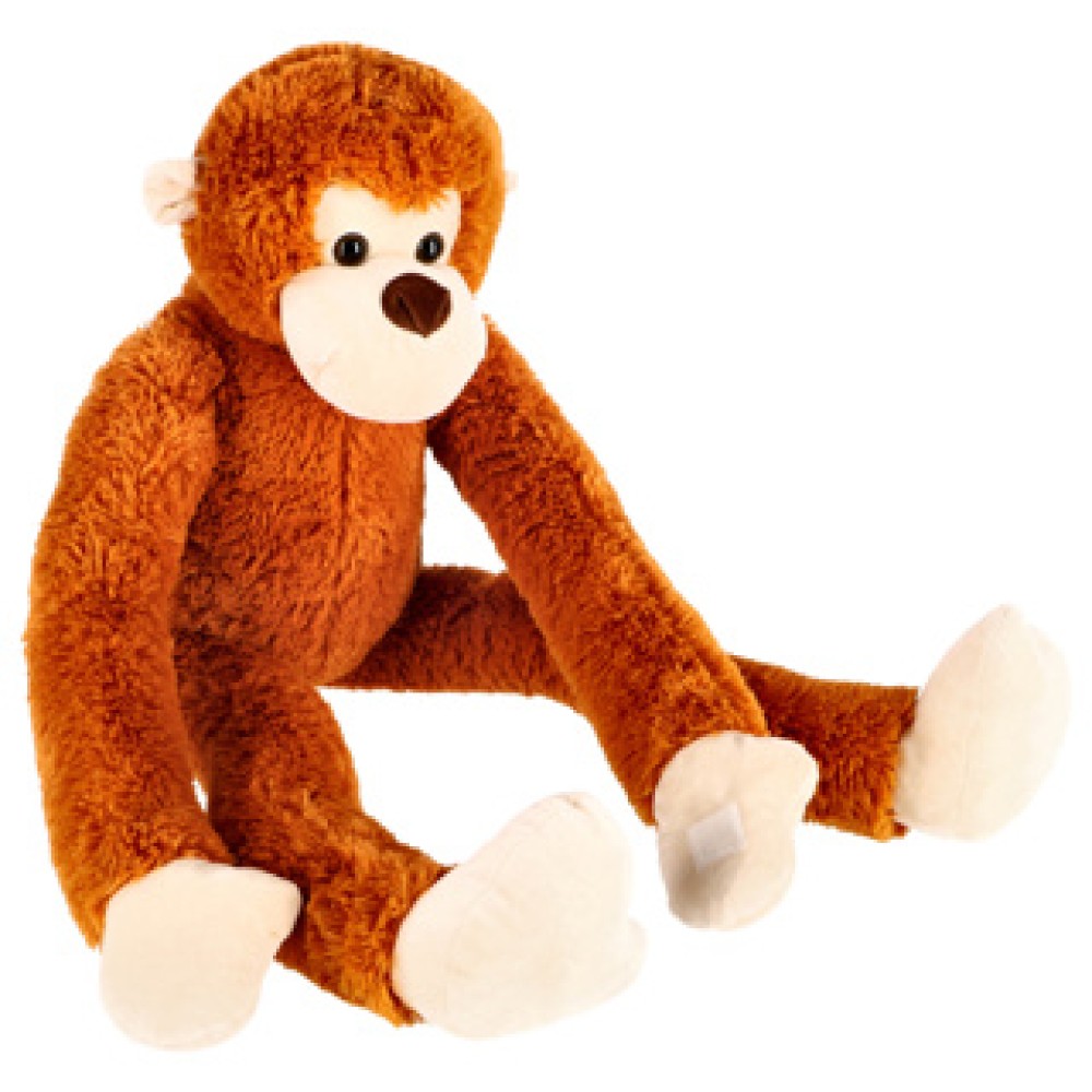 Pluchiez pluche aap met lange armen 80 cm bruin - Afbeelding 3