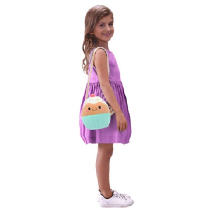 Pluchiez pluche handtasje assorti regenboog /  cupcake - Afbeelding 2