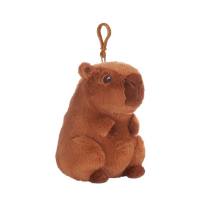 Pluche Capybara bag clip 3 assorti 12 cm - Afbeelding 2
