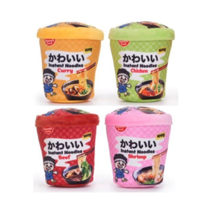 Kawaii pluche noodle pot met dier 4 asst - Afbeelding 2