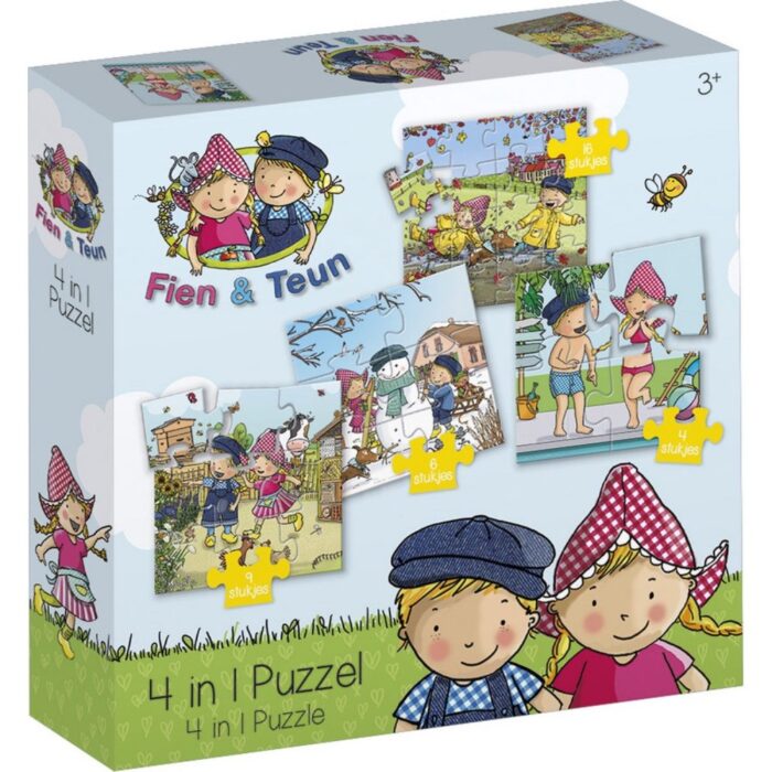 Fien & Teun 4-in-1 Puzzel