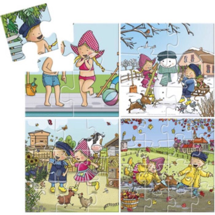 Fien & Teun 4-in-1 Puzzel - Afbeelding 2