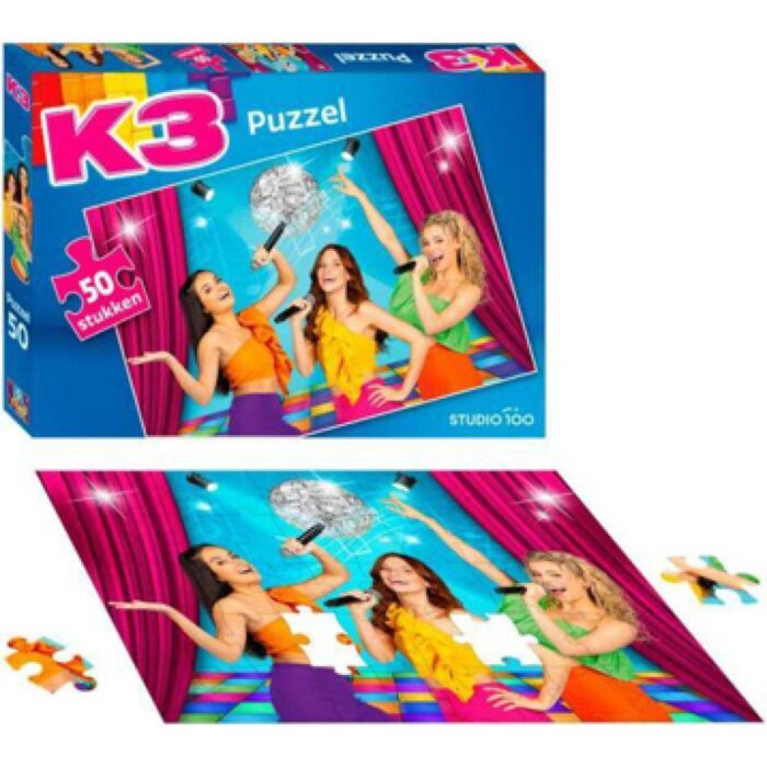 K3 Puzzel 50 Stuks Alle Kleuren - Afbeelding 3