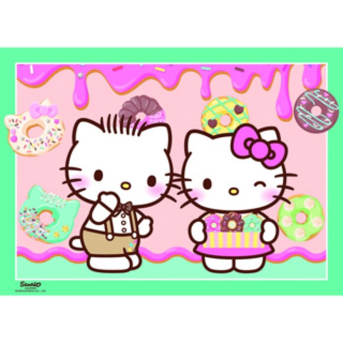 Puzzel Hello Kitty 4 in 1 100 stukjes - Afbeelding 2