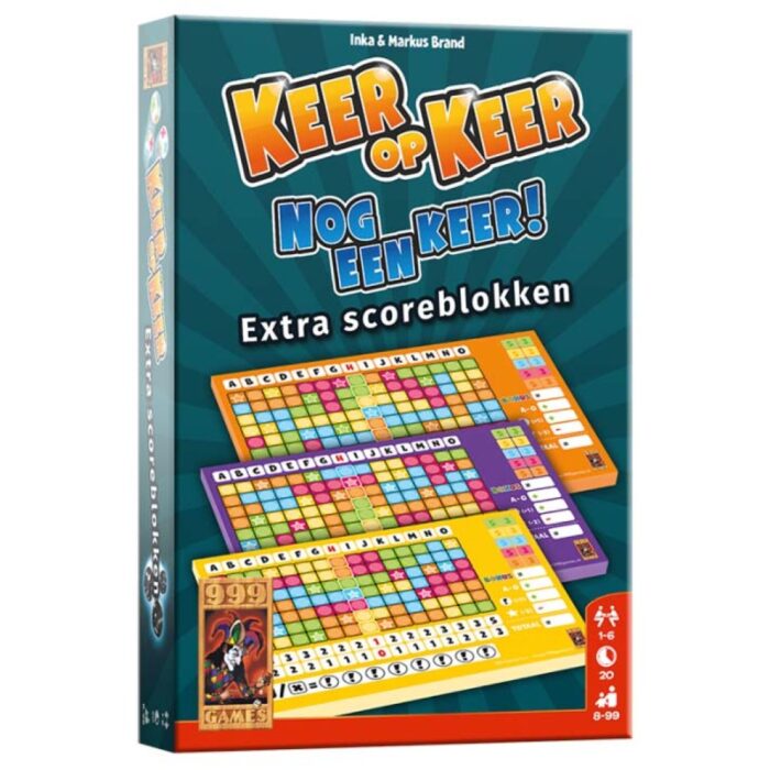 Spel Keer Op Keer Scoreblok 3 Stuks Level 2,3,4