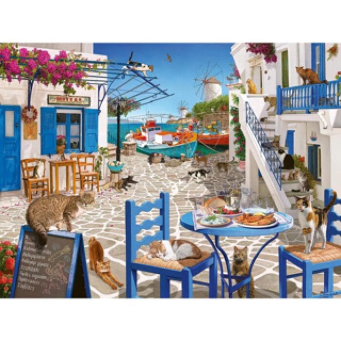 Ravensburger puzzel cat's of Mykonos 1500 stukjes - Afbeelding 2