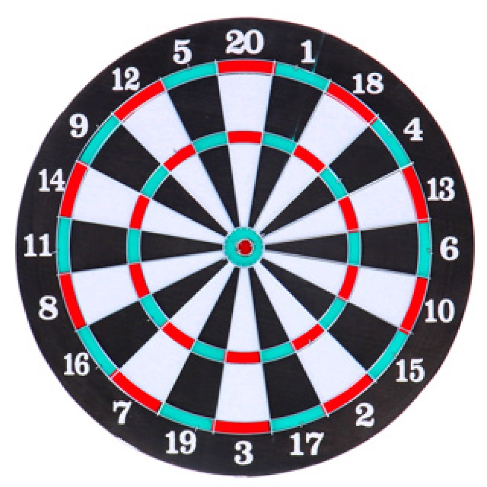 Dartboard tweezijdig met 6 pijlen 37 cm - Afbeelding 5